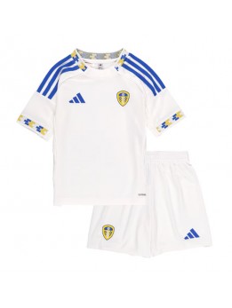 Leeds United Dječji Domaci Dres kompleti 2025-26 Kratak Rukavima (+ kratke hlače)